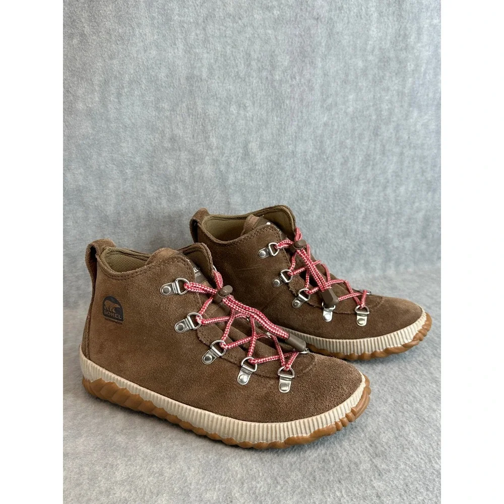 Sorel Out N About Plus Conquest‎ Womens 5 Suede Boots Brown Red Women 1877051